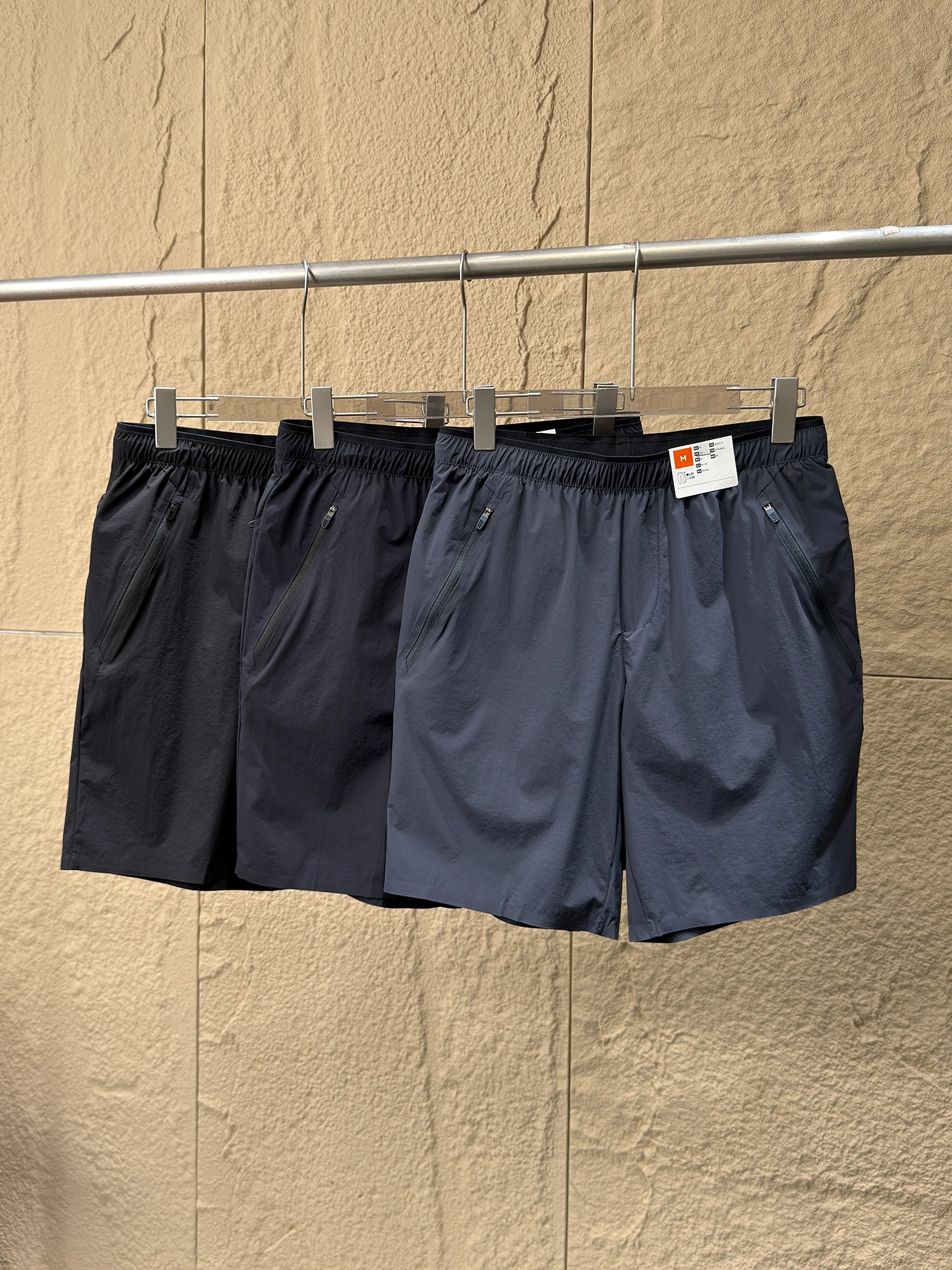 Outdoor Men's Short Pants Elastic Wear-Resistant Scratch-Resistant Seamless Glue Summer Quick-Drying Sports Shorts