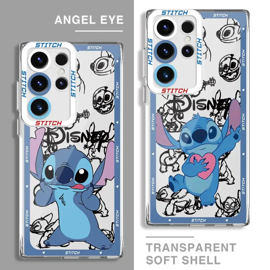 Disney Stitch Cute Phone Case for Honor X9a 5G X8b X8 4G X8a 90 Lite X8 X7b X9b Transparent Soft Cover