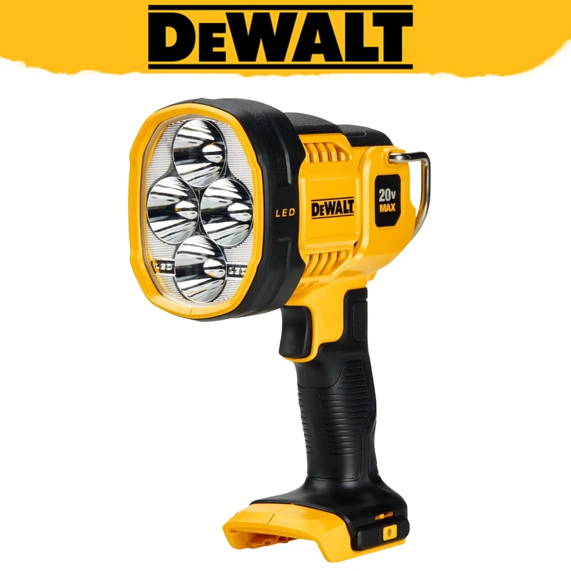 

DEWALT DCL043 20V Jobsite LED Spotlight Bulb High Brightness 90 Degree Pivoting Head Work Light Tool Only Hands-Free Operation