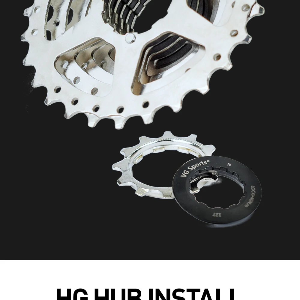 1pc VG Sport 7 Geschwindigkeit Rennrad Kassette 12-28T/32T Silber Farbe Fahrrad Freilauf Kettenrad Zahnräder 7s Fahrrad Zubehör Fahrrad Teile – Detail 5