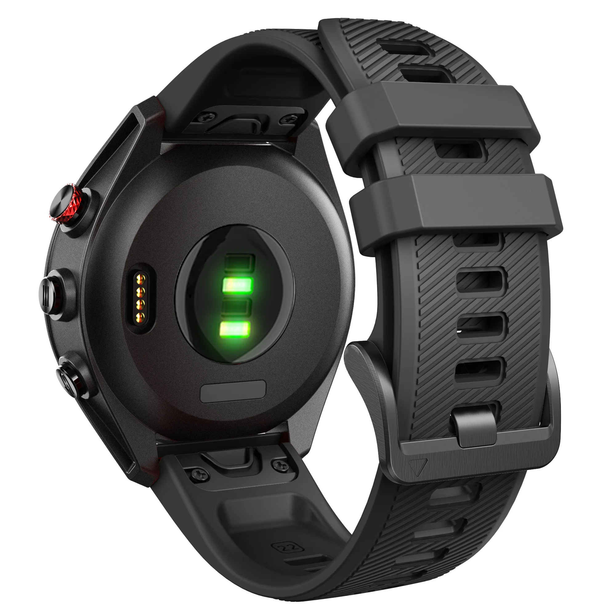 حزام سيليكون مسامي للغارمين 22 ملم لـ Garmin Fenix 7/ approach s60/ quatix5.