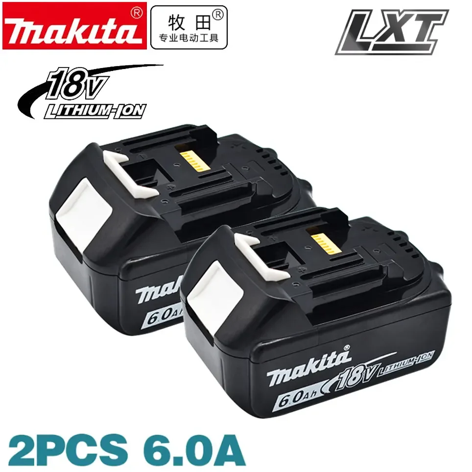 

100% оригинальная батарея Makita 6Ah/5Ah/3Ah для Makita 18 В BL1830B BL1850B BL1850 BL1840 BL1860 BL1815, сменная литиевая батарея