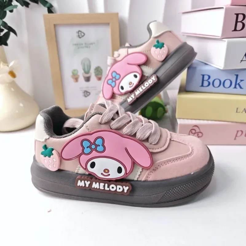 Lente My Melody Anime MINISO Kawaii Ins Mode Vrije tijd Sportschoenen Leuke Cartoon Warme Schoenen Sneakers Cadeaus voor meisjes