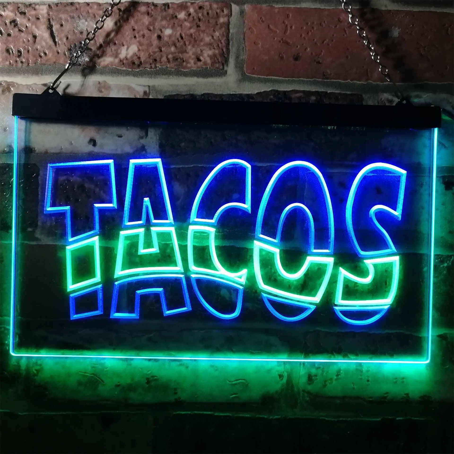 

TASCO. Mexican Restaurant Dual Color Led Neon Sign st6-i0093