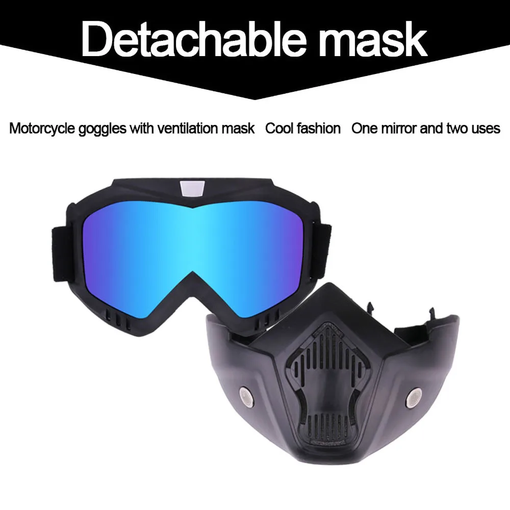 Outdoor Sport Windproof Mask Goggle HD Motorcycle Glasses Snowboard Eyewear Riding Motocross Summer UV Protection Sunglasses image 3