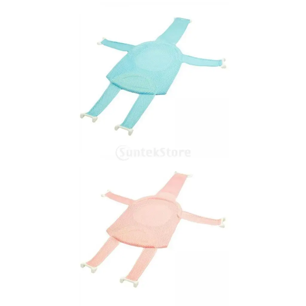 

2 Pieces Baby Bath Cushion Pad Bathtub Pillow Comfort Seat Support Mat