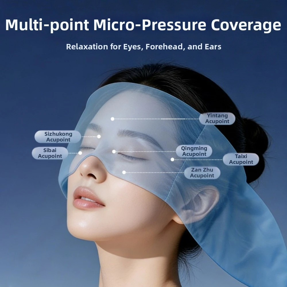 Ultra Light Gravity Weighted Eye Mask Double-Sided Soft Breathable Sleep Aid Eyepatch Skin-Friendly Comfortable