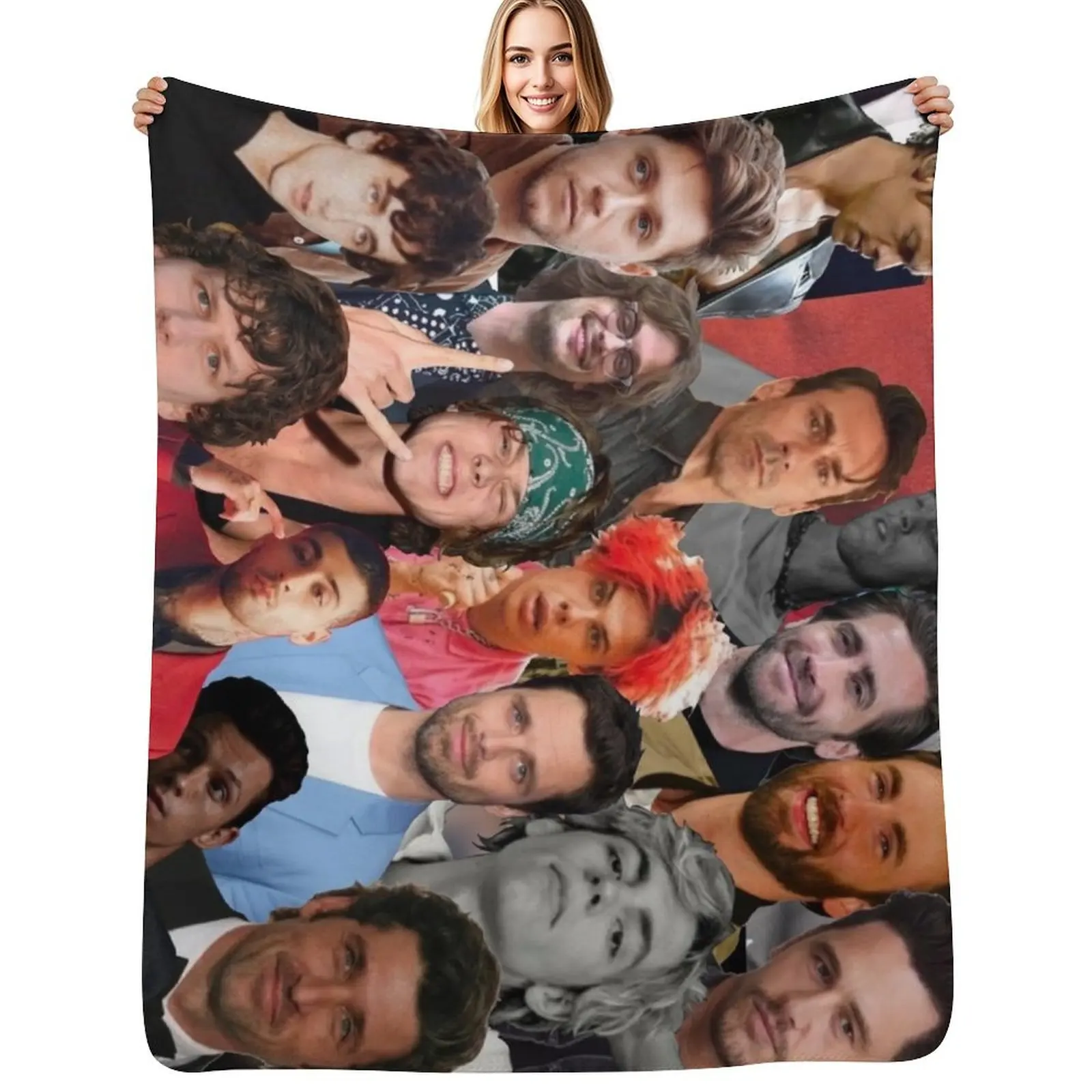 Cesca Custom Collage Throw Blanket Winter beds blankets ands Weighted Furry Designers Extra Large Throw Blankets