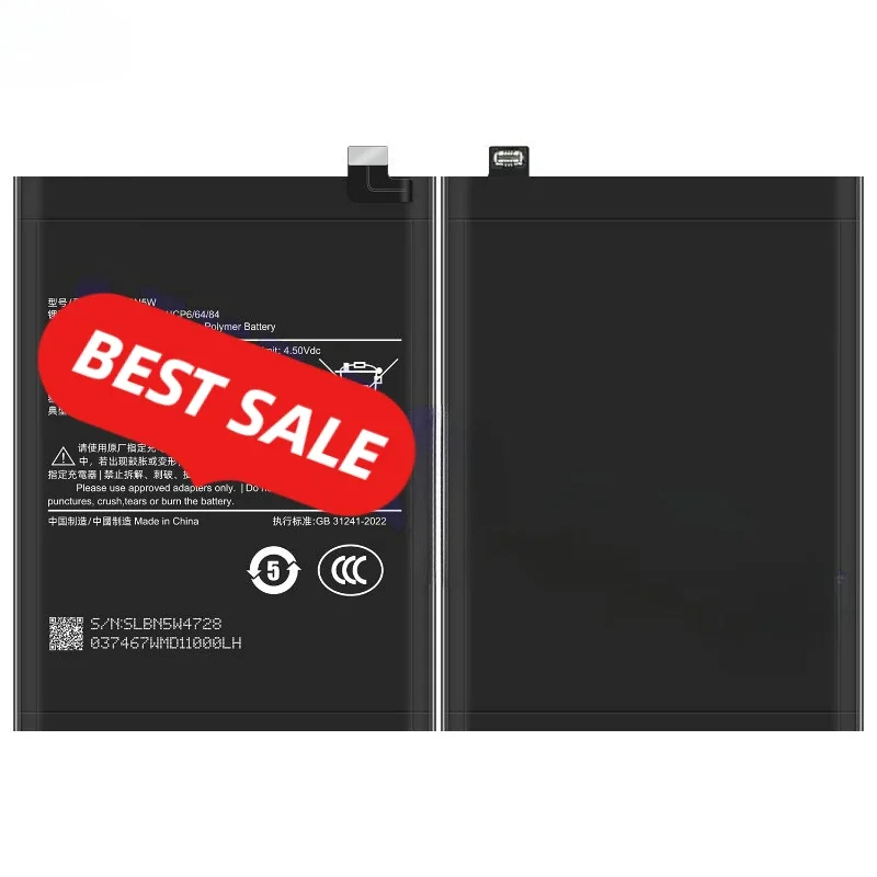 BN5W for Xiaomi Redmi Note 14 Pro 5G(India) Phone Battery High Quality High Capacity Replacement Bateria Grade A Cell with Tools