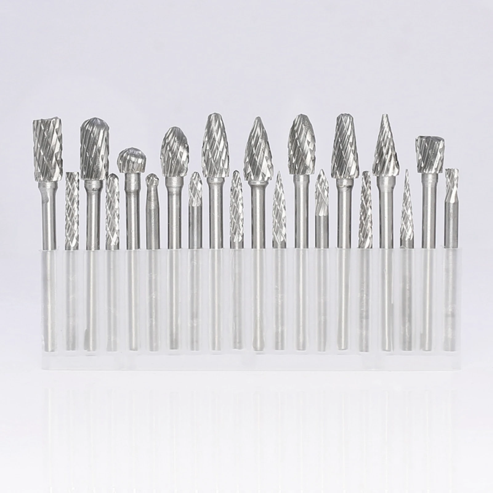 

20PCS Carbide Burr Set Compatible with Dremel Shank Die Grinder Rotary Tool Rasp Bits Wood Metal Carving Electric Grinding