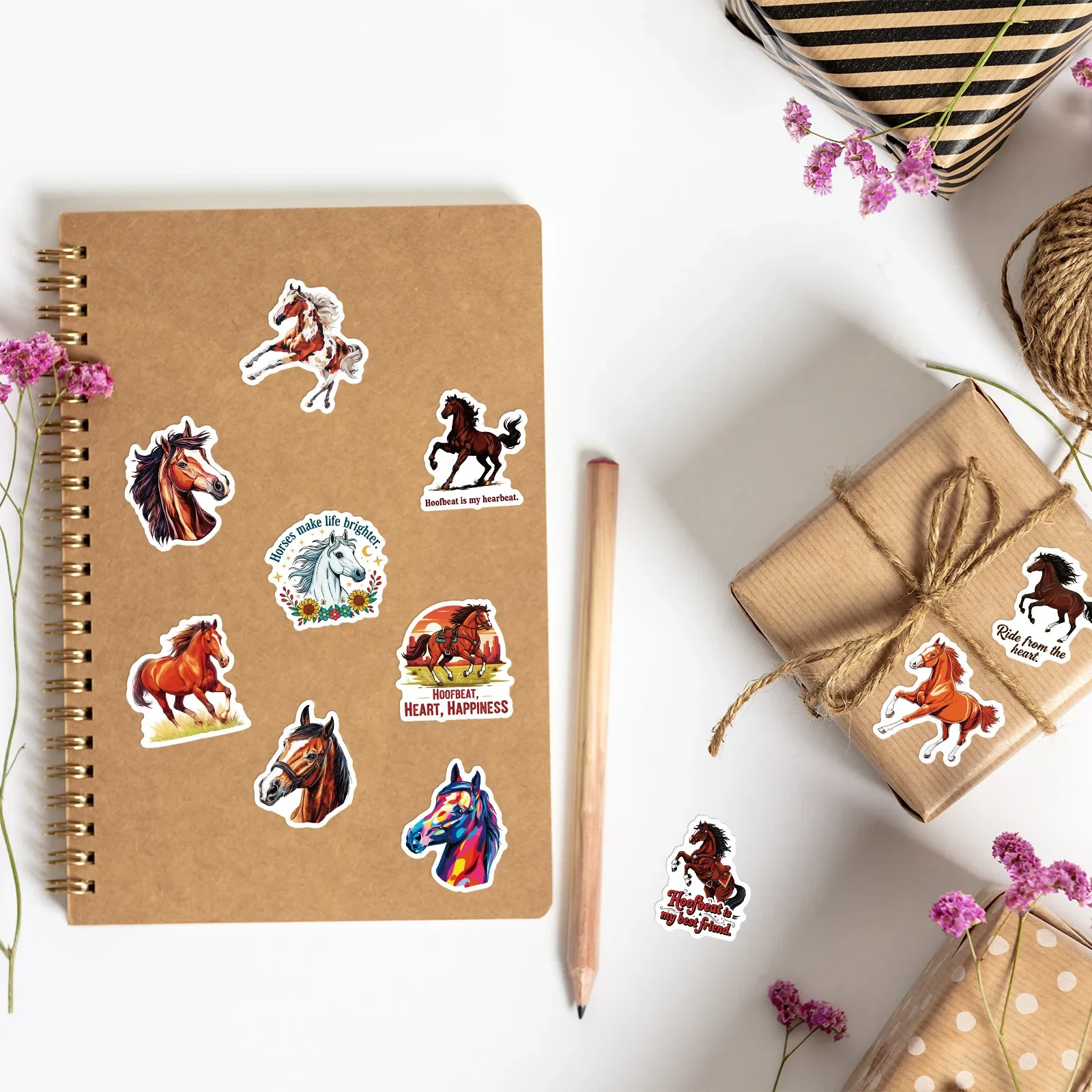 10/56 قطعة البرية ستيد موضوع الكتابة على الجدران ملصقات لطيف الحيوانات الكرتون ملصق مائي DIY بها بنفسك الأمتعة الهاتف كأس الغيتار سكيت الشارات مقاوم للماء