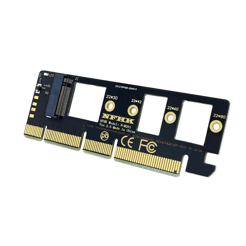 JCD 1pc M. 2 NVME SSD to PCIE 4.0 x4 x8 x16 Desktop SSD Solid State Drive Adapter Card Expansion Card 2230 2242 2260 2280 Size