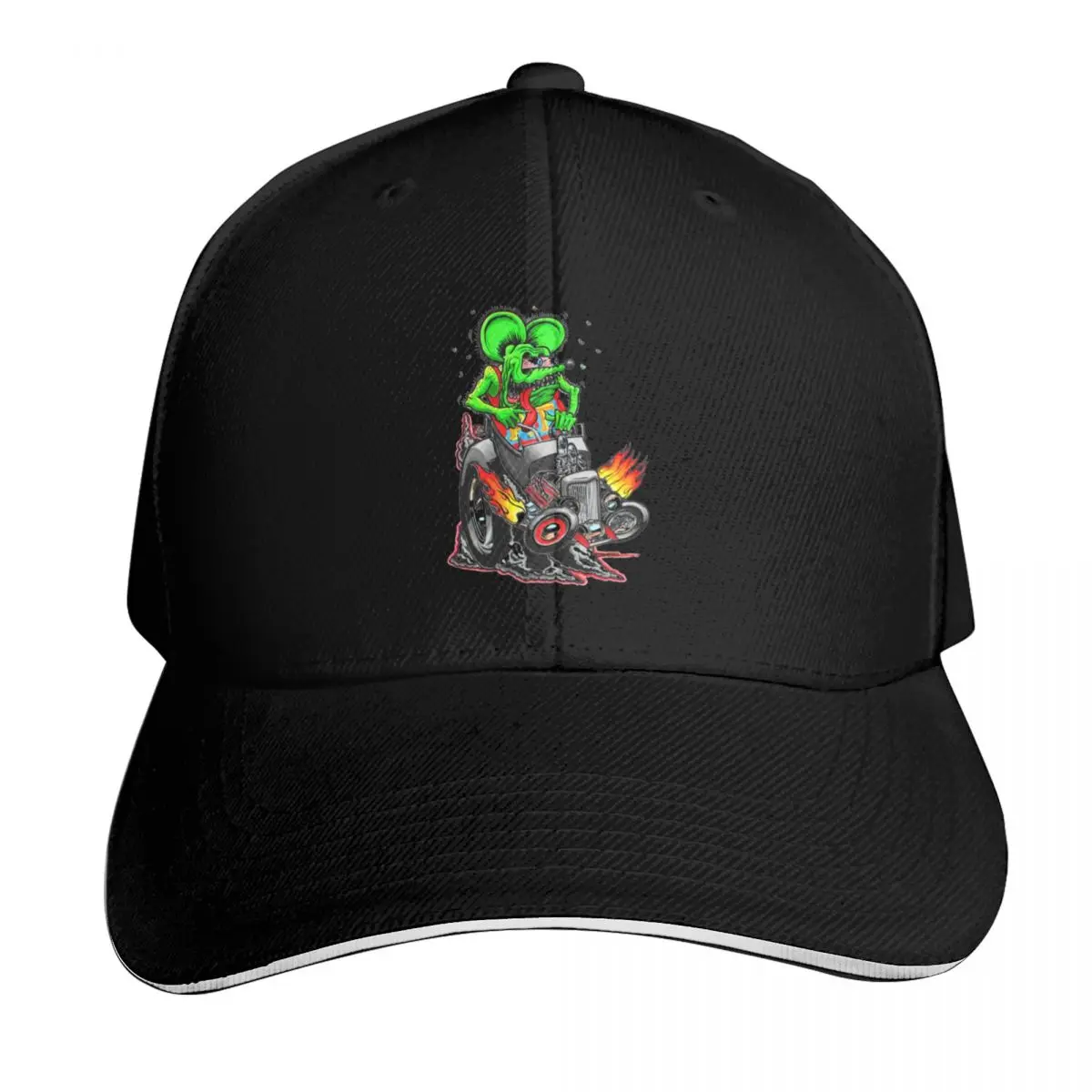 Rat fink,funny Baseball Cap Snapback Flat Bill Strapback Dad Hat Six Panel Structured Crown