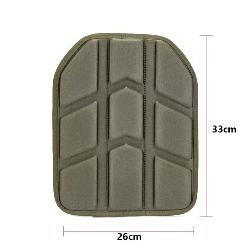 Removable Molded Tactical Vest Pad Shock absorbing  for Paintball Game Vest Tactical Plate Carrier Vest Cushion 26x33cm