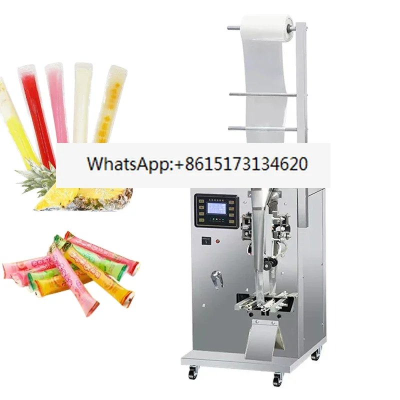 Ice Lolly Beverage Juice Popsicle Packing Machine Coconut Juice Ice Pop Popsicle  Pouches Film Food