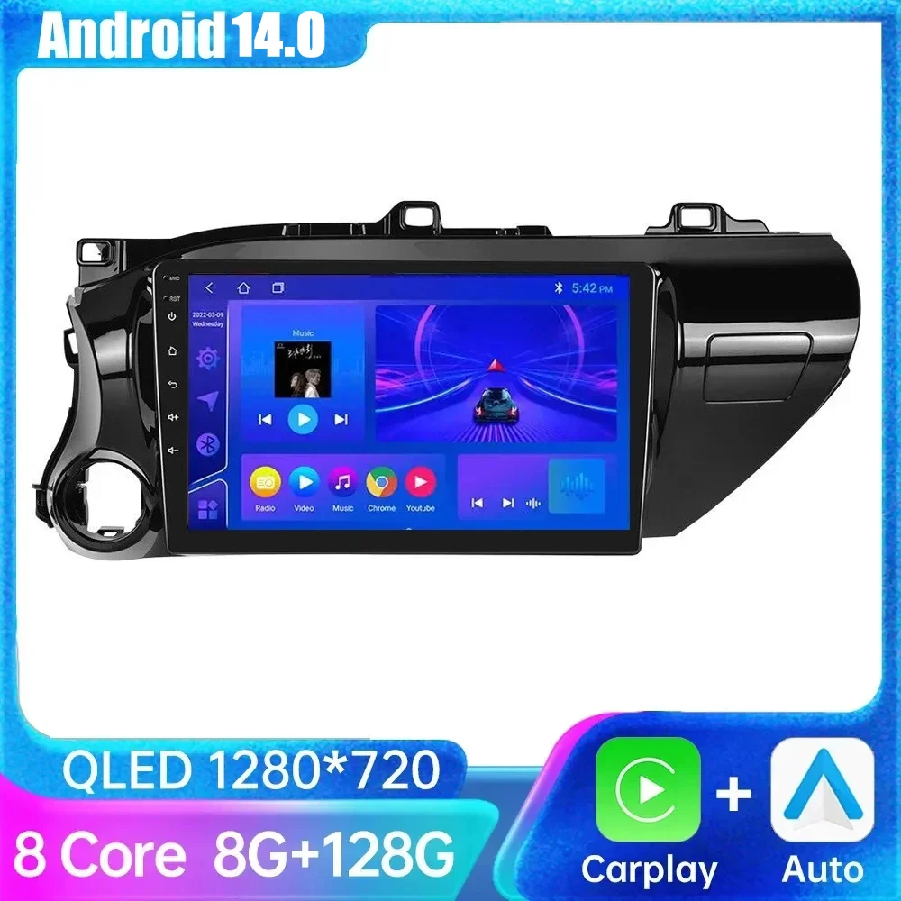 

For Toyota HILUX REVO VIGO IMV 2016 2017- 2020 MP5 Car Radio Multimedia GPS Navigation Navi Player Auto Stereo Wireless Carplay