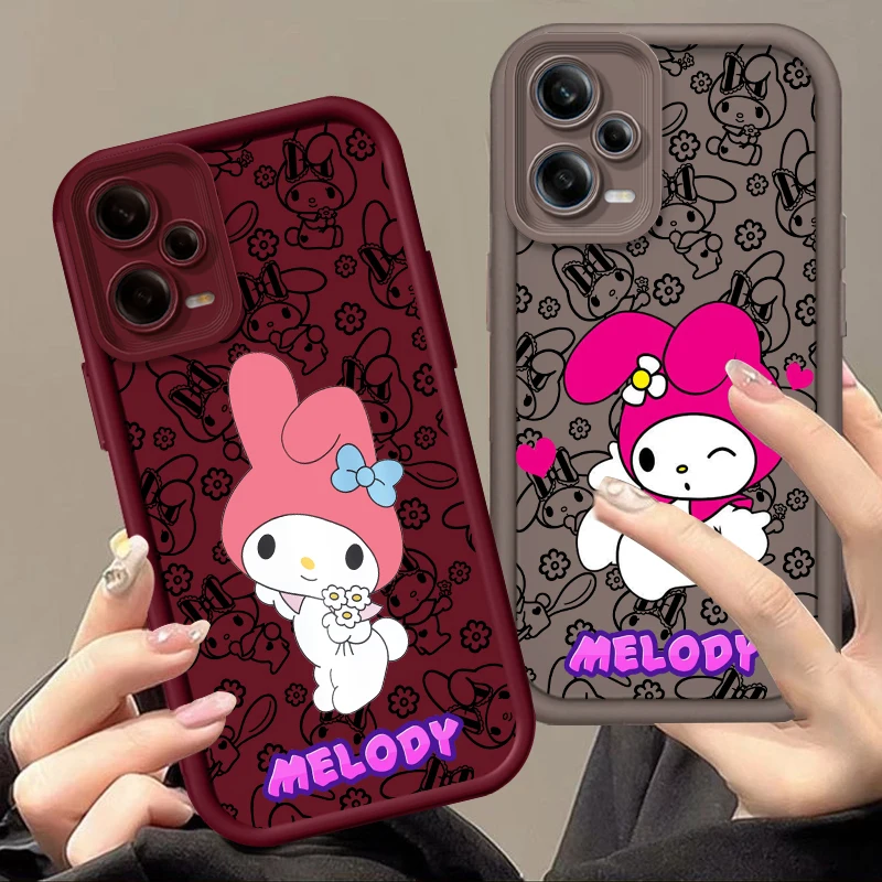 My Melody Art Cute Eye Ladder For Xiaomi Redmi Note 13 12 12C 11 11S 10 10C 10A 9C 9A Pro 5G Cover Phone Case