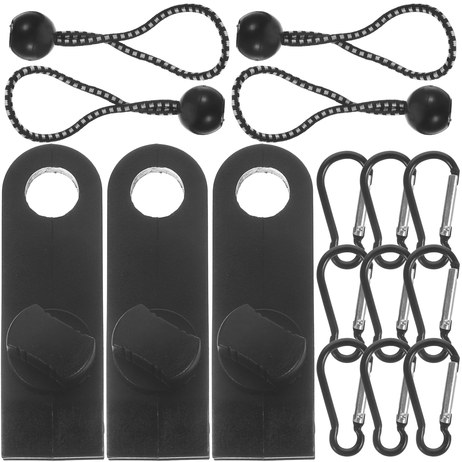 

Tent Clip Tarp Clamp Heavy Duty Clips Lock Grip Water Proof Convenient Awning Clamps for Camping Black