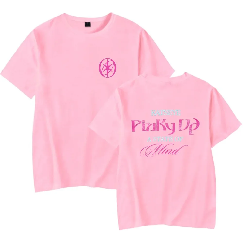 2026 Neues Katseye T-Shirt Neues Album Pinky Up Merch Rundhals Kurzarm Mode Harajuku Kawaii T-Shirt Damen Y2K Kleidung – Detail 8