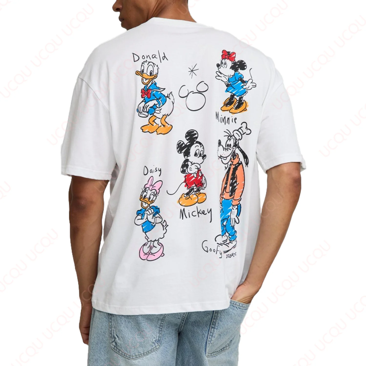 

Oversized Disney Mickey Mouse T-Shirt New Summer Unisex Comfort Tops Adults and children Hot Sale Faddish Casual T-shirts