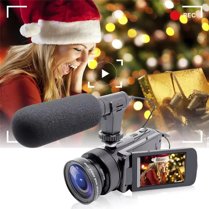 REPLA-Digital Camera With External Microphone 16MP Digital Camera Digital Camera For Family Photography