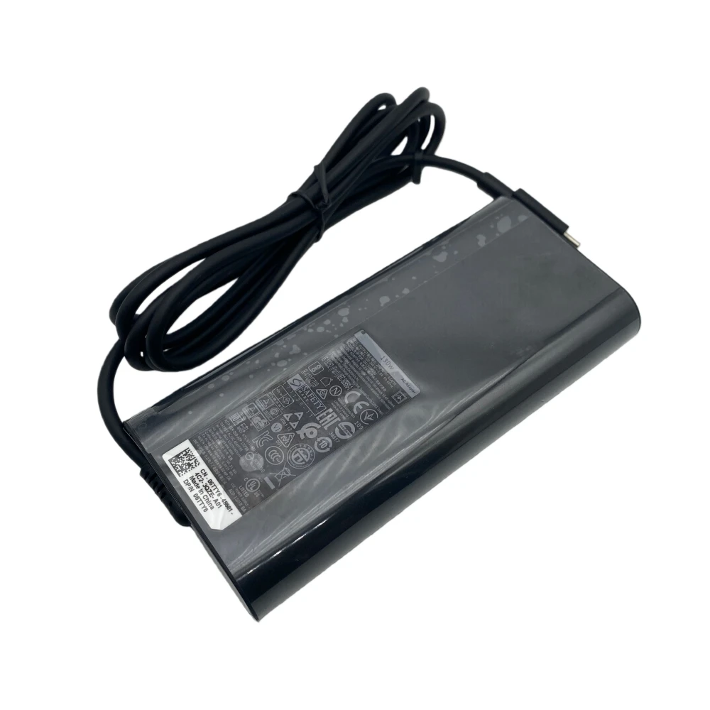 20V 6.5A 130W Type-C Laptop Adapter Charger For Dell XPS 15 9500 9510 XPS 17 9720 9730 Alienware M17 R3