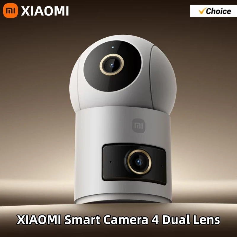 

XIAOMI Smart Camera 4 Dual-Lens Edition Dual 5MP Cameras 3K Ultra HD Quality Home Surveillance Infrared Night Vision Camera