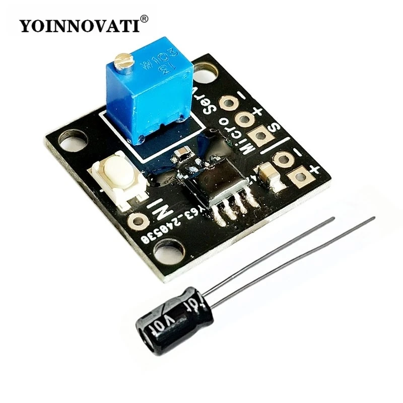 Adjustable Angle Servo Driver Board, PWM Control Module for SG90 180-Degree Steering Gear 3-5V Servo Control Module