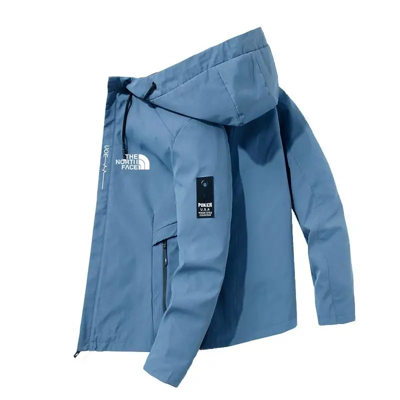 

2024 New Fashion Trend Windproof Jacket for Men, Casual Hooded Jacket, High Quality Outdoor Sports Spring and Autumn