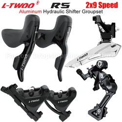 LTWOO R5 Aluminum Alloy Hydraulic Disc Brake Road Bike Kits 2X9 Speed Dual Control Lever 32T Rear Derailleur Bicycle Parts