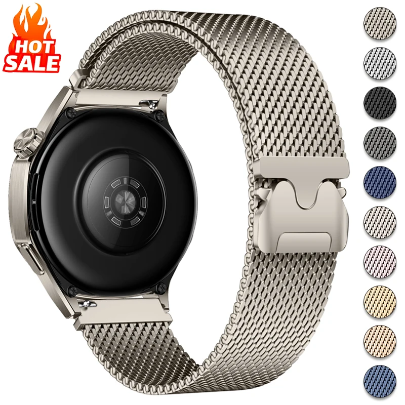 

18mm 20/22mm Magnetic Milanese Strap for Samsung Galaxy Watch 7 6 5 4 Stainless Steel Bracelet for Huawei Watch GT5 4 3Pro Band