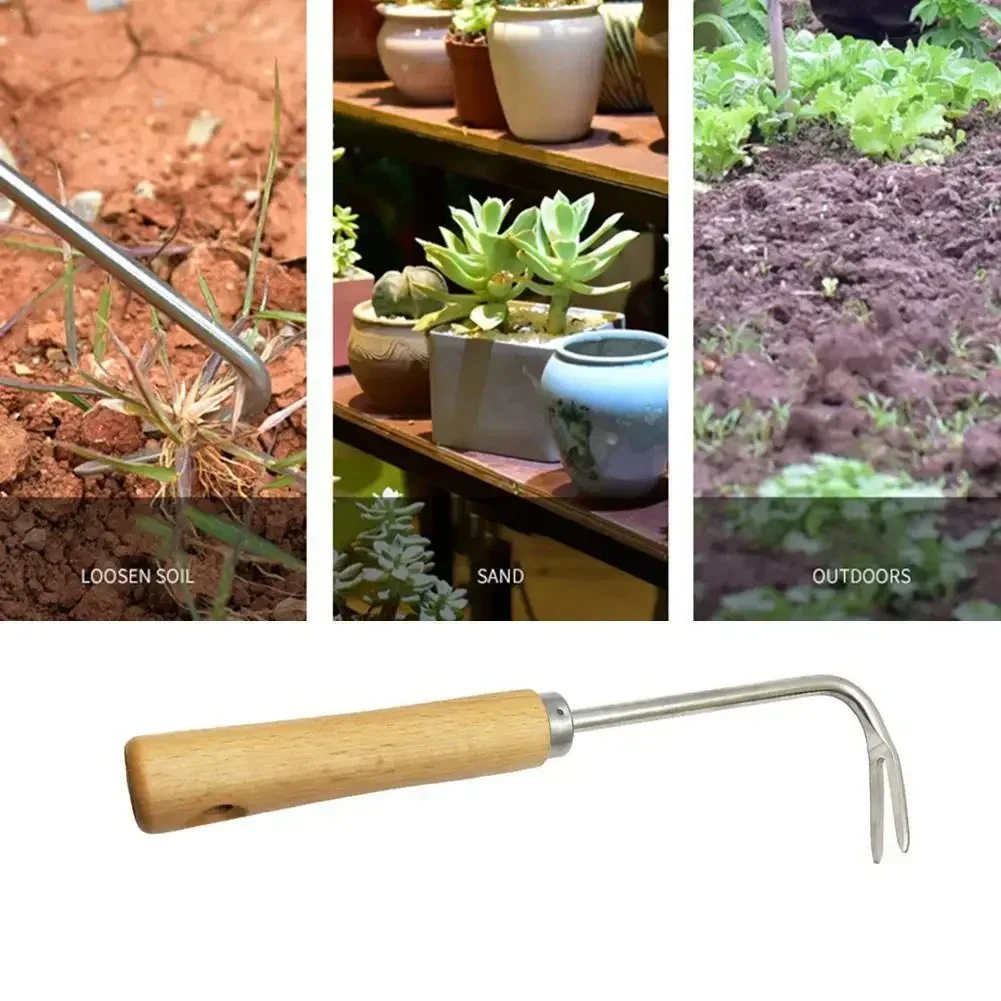 Stainless Steel Gardening Weeder Manual Removal Portable Tool Household Weeder Root Puller Gardening Loose Soil Weeding Tool - view 2