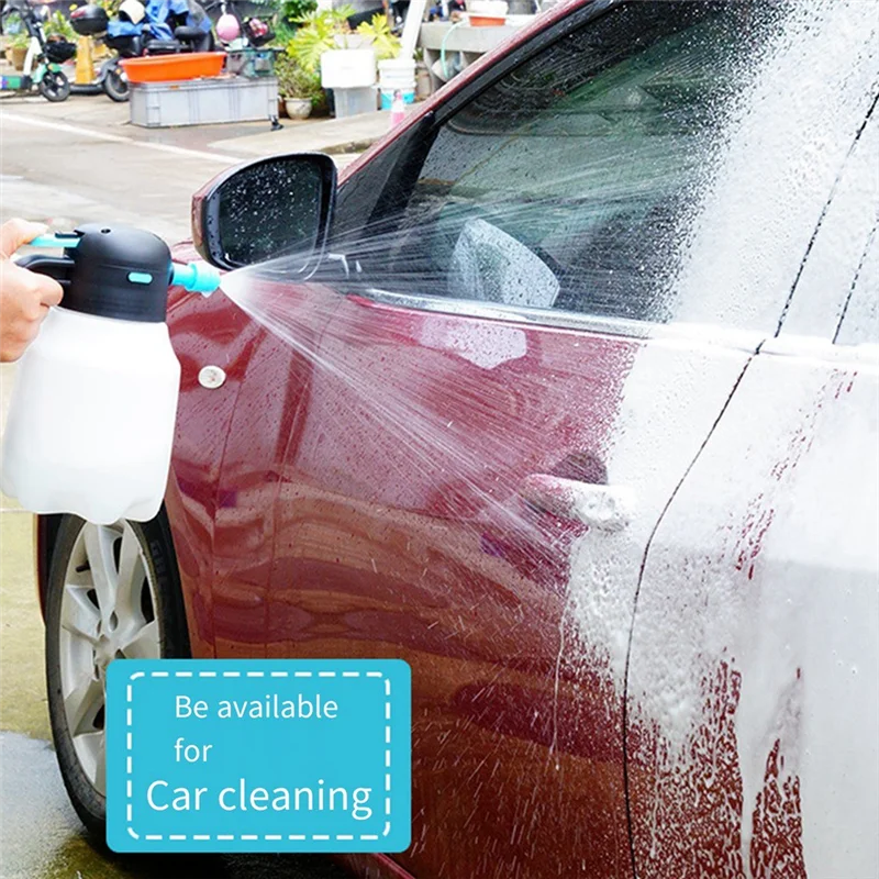 

1.8L Electric Foam High Pressure Sprayer Dual-Purpose Multifunctional Air Pump Nebulizer For Car Washing And Irrigation