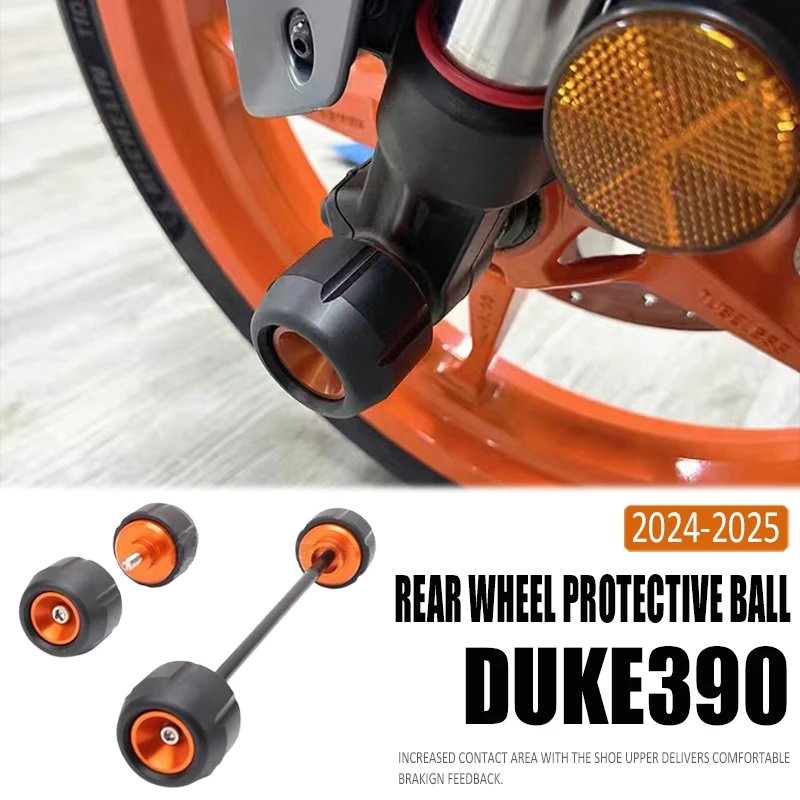 

New Motorcycle Accessories Front Rear Axle Fork Crash Sliders Wheel Protector Fit For DUKE390 DUKE250 duke390 duke 250 2024 2025