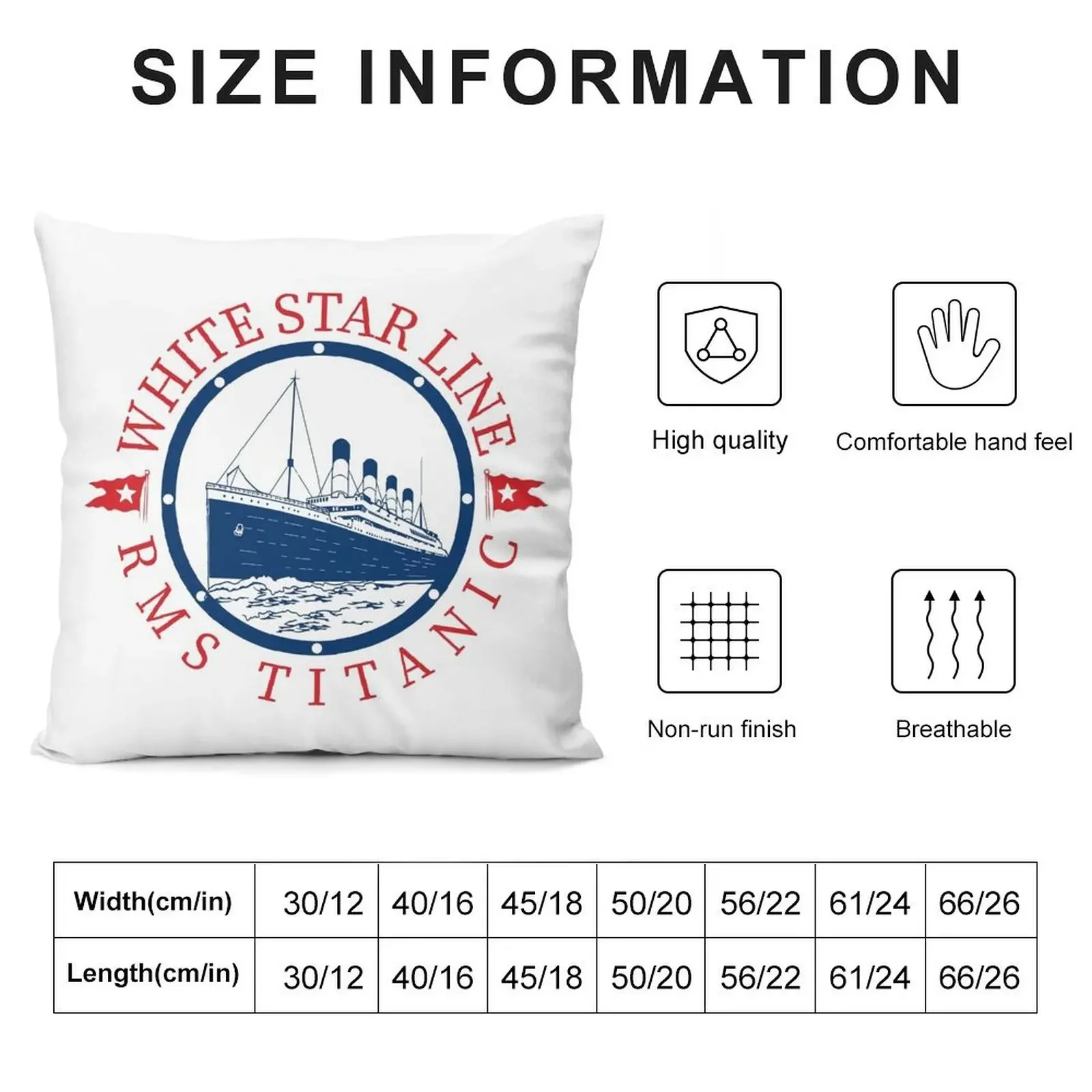 Titanic Captain Vintage Cruise Sinking Ship Atlantic Ocean Voyage Throw Pillow Pillow Decor pillowcases for sofa cushions pillow