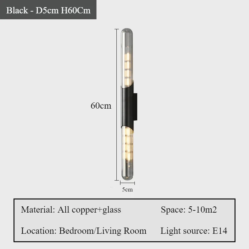 SANDYHA Modern Simple Full Copper Wall Lamps for Living Room Decoration LED Lights Bedroom Bedside Lamp Indoor Corridor Lighting image 6