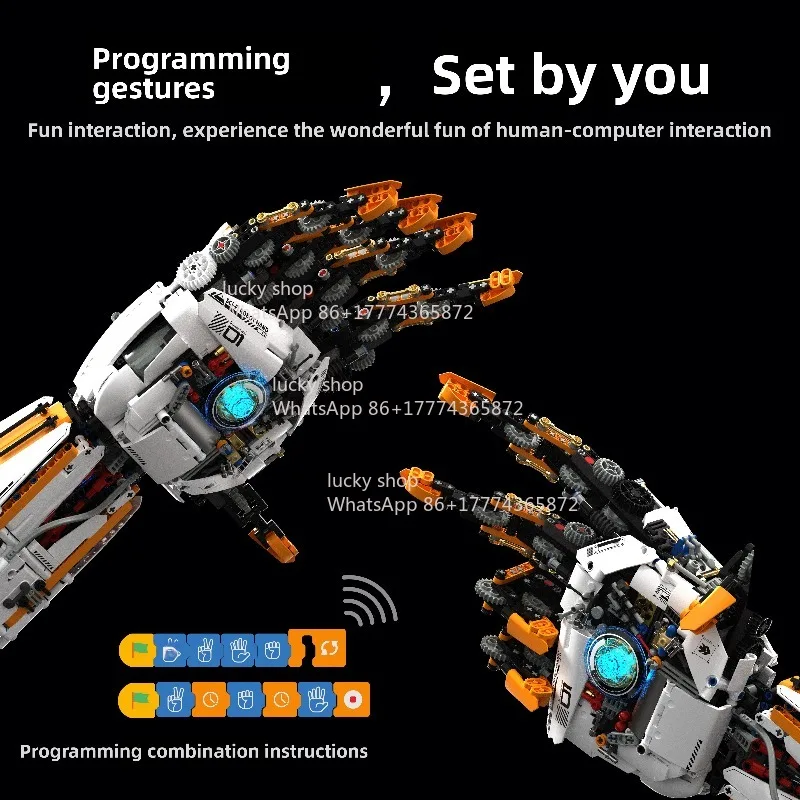 Programmable Robotic Arm - A Cyberpunk Style Mechanical Model That Focuses on Movable Structures and Intelligent Interactions.