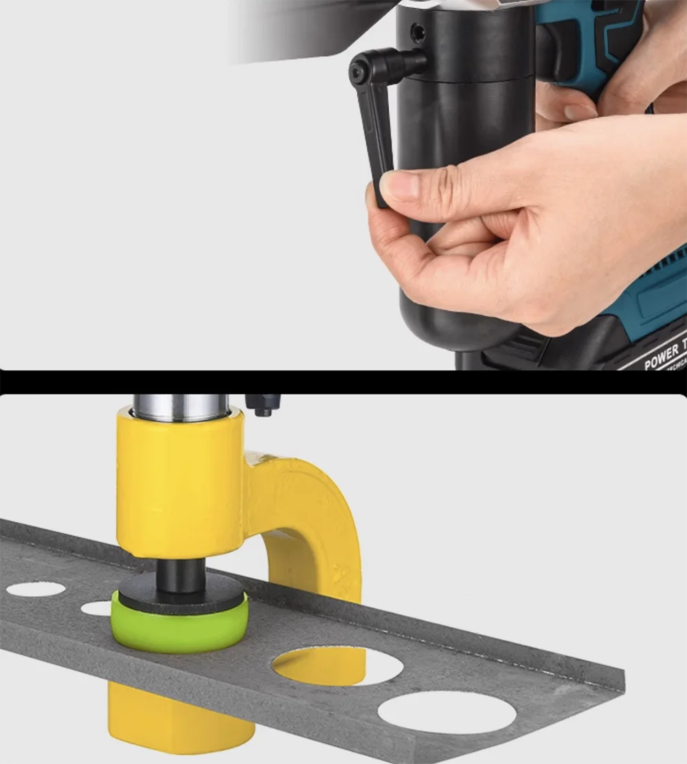 Machine d'ouverture de pont hydraulique électrique MZS-25, avec batterie au Lithium, outil de poinçonnage en acier à canal C pour la Construction