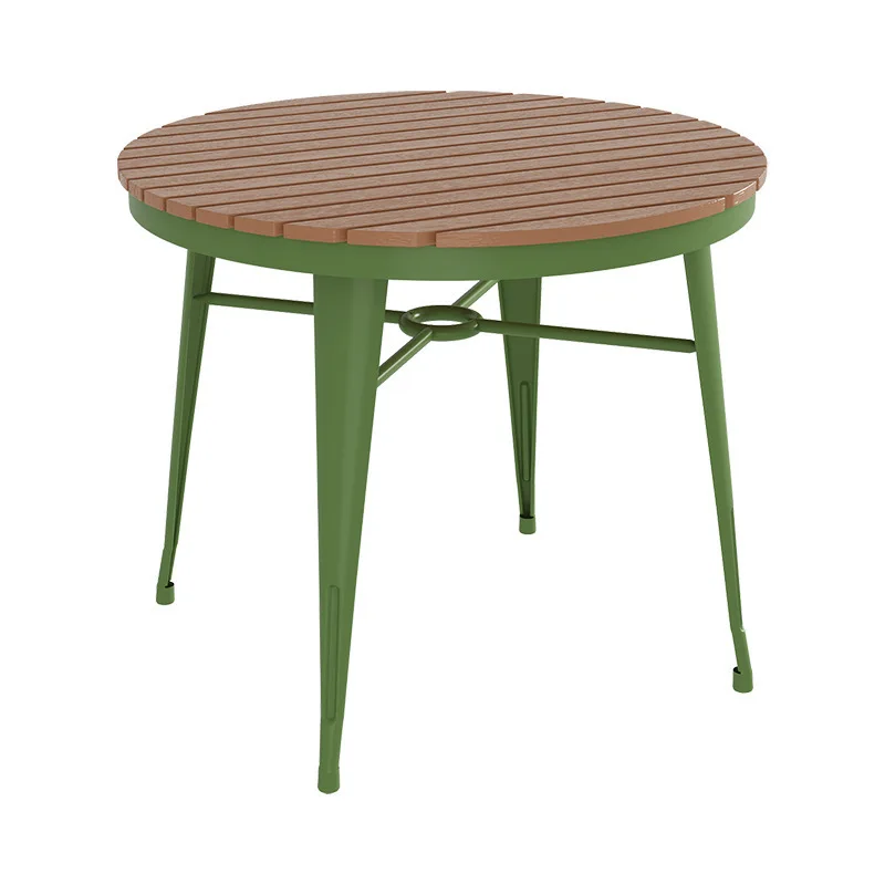 

Courtyard Round Café Tables Negotiation Commercial Balcony Modern Café Tables Living Room Metal Furniture Der Tisch MH40ZZ