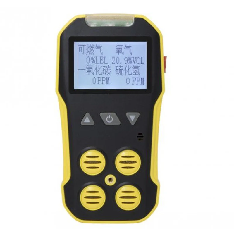 

Мультигазовый детектор Газовый счетчик O2 H2S CO LEL 4 в 1, кислород, сероводород, угарный газ, инструменты для обнаружения утечек горючего газа ﻿