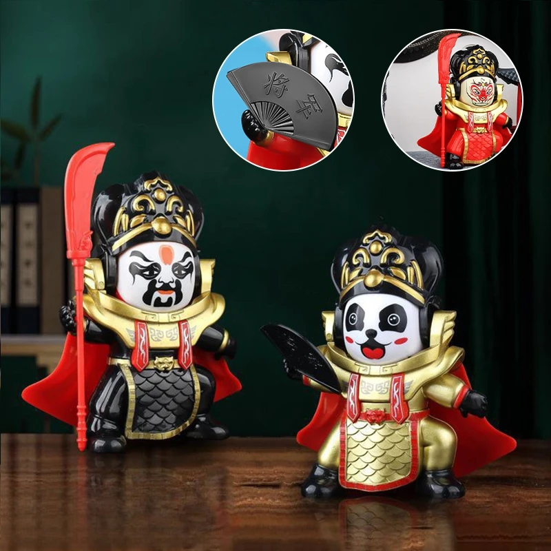 Sichuan Opera Face Changing Doll Chinese Style Creative Face Changing Panda Figurine Mask Shifting Puppet Decor Christmas Gifts