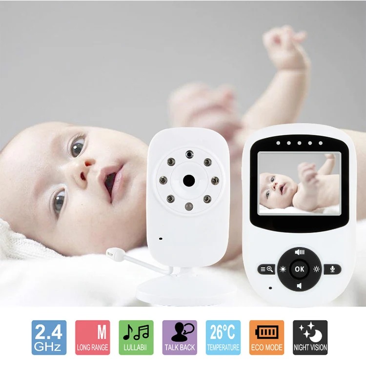 MY-C047C Wireless Video Baby Monitor 2.4GHz Audio Night Vision Temperature Monitoring Baby Camera