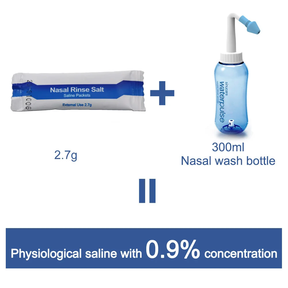 2.7g Nose Cleaner Salt Nasal Wash Salt for Allergies Relief Rinse Irrigator Sinusite Neti Pot For Adults Children Health Care