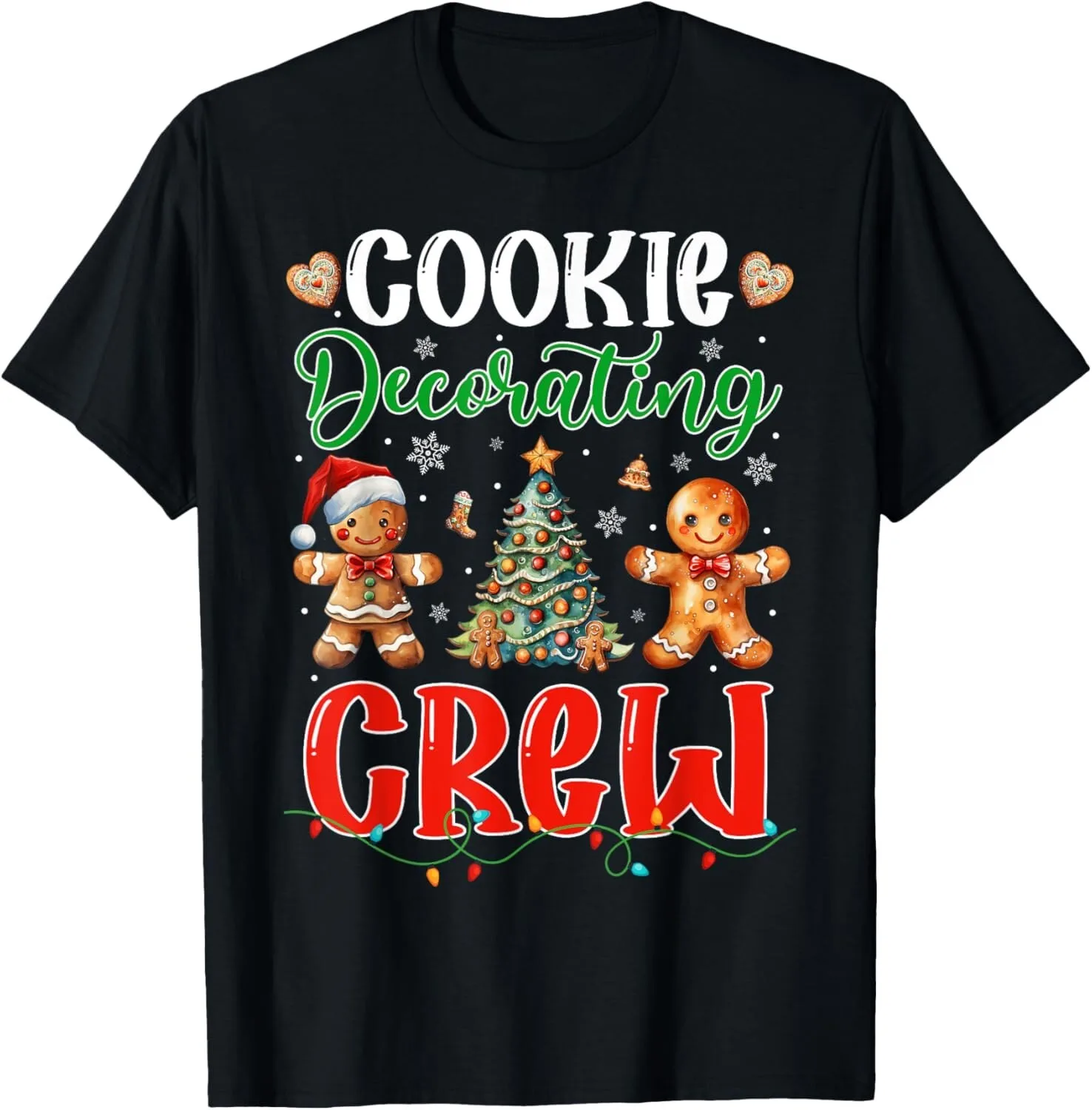

Cookie Decorating Crew Gingerbread Funny Christmas Baker T Shirt Sweat