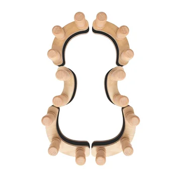 B48B-1 Set Violin Viola Solid Wood Clamps Violin Fixed Clips Top&Back Clamp Violin Making Repair Gluing Tools Clips