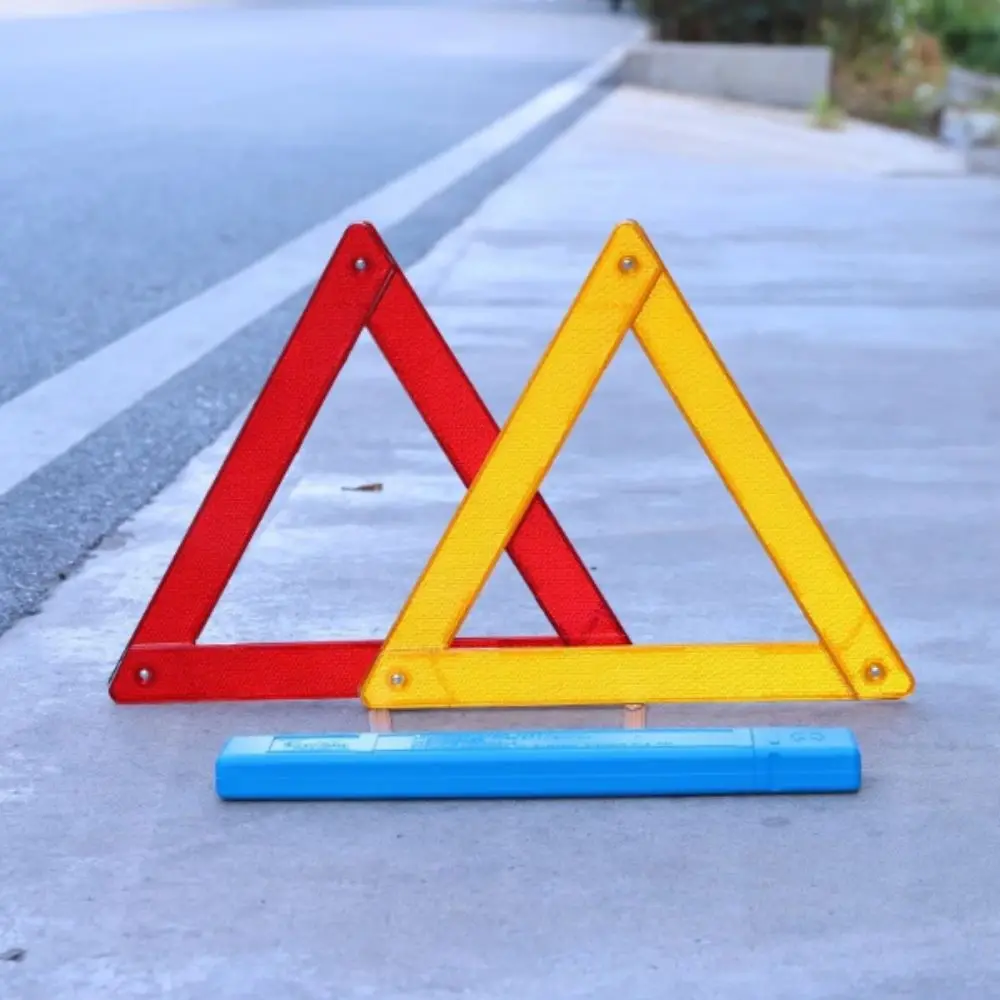 reflective-emergency-warning-triangle-foldable-metal-bracket-road-safety-device-2pcs-set-folded-stop-sign-reflective-triangle