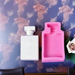 1 piece, perfume bottle mould, handmade creative green tea, silica gel decoration, love cake baking, silica gel mould