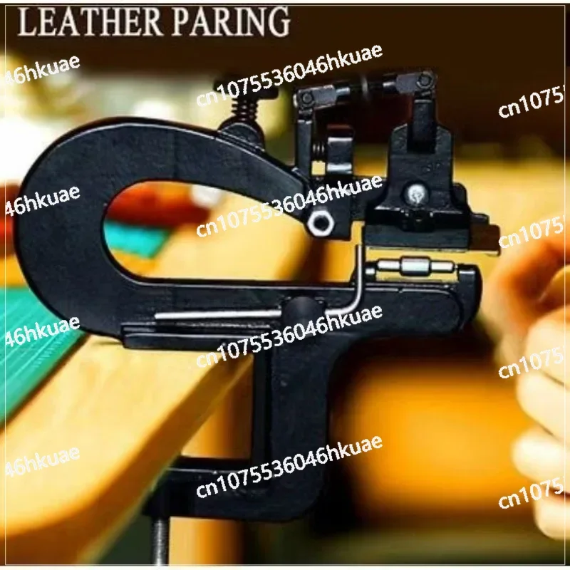 

Leathercraft Edging Cutting Splitter Machine Vegetable Tanned Leathers Paring Device with15 Blades Manual Leather Peeler Machine