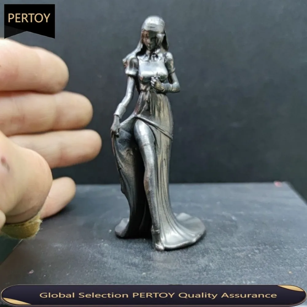 Pure Copper Old Nun Via Model Stockings Seduce Beautiful Woman Making  Goddess Statue Mysterious with Crow & Sword Figurine