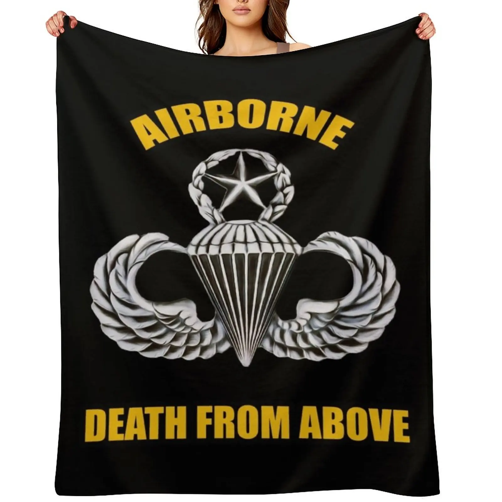 

Airborne Death from Above Throw Blanket Heavy blankets and throws Flannels Decorative Sofas Blankets
